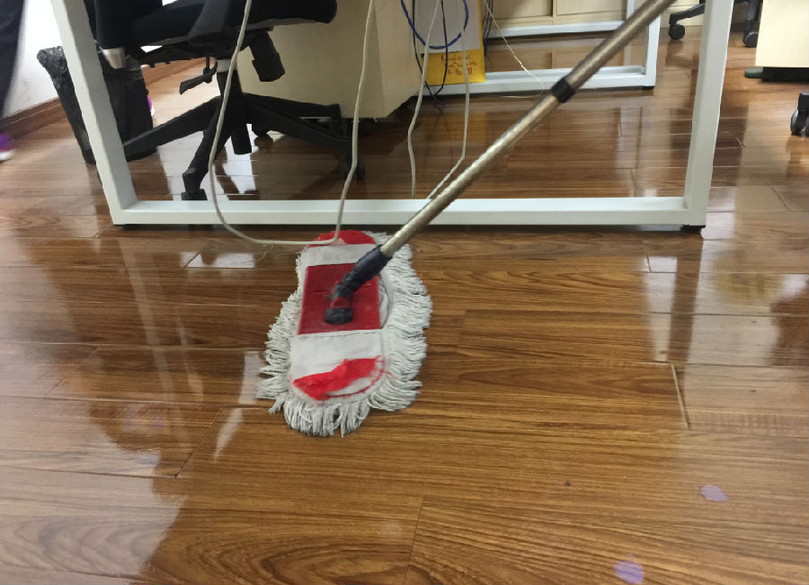 向阳区木地板保洁案例